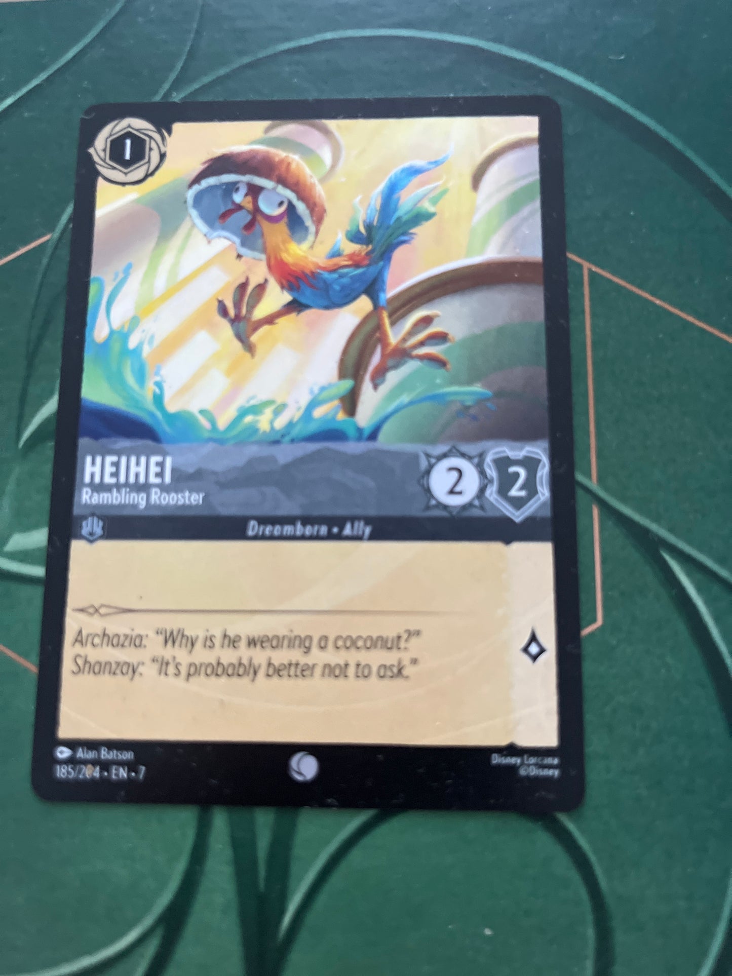 Disney Lorcana Heihei - Rambling Rooster 185/204 S7 NM/LP