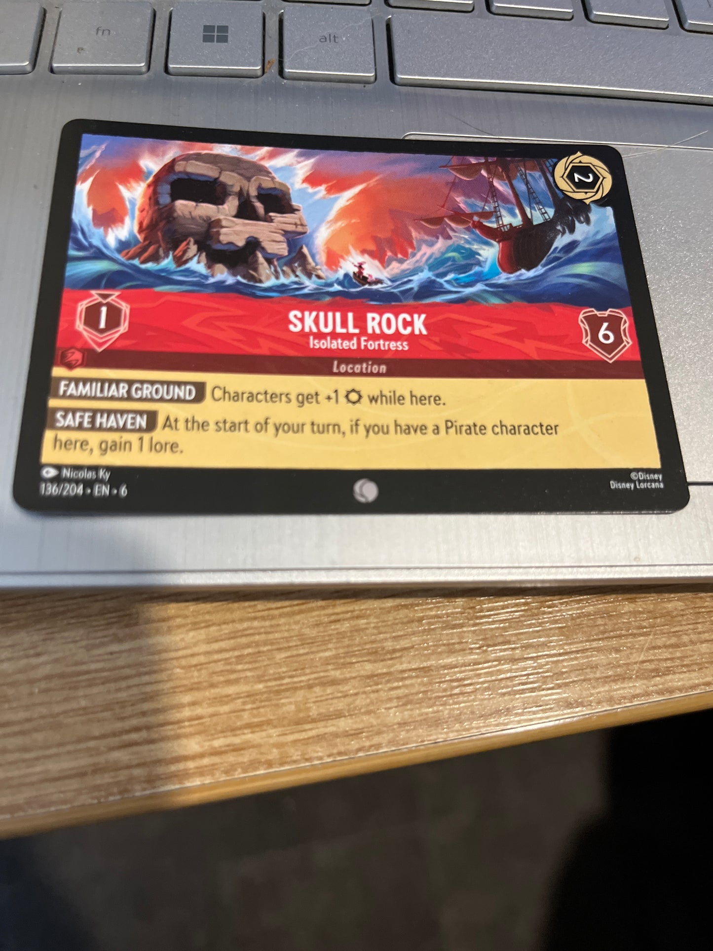 Disney Lorcana Skull Rock - Isolated Fortress 136/204 NM/LP