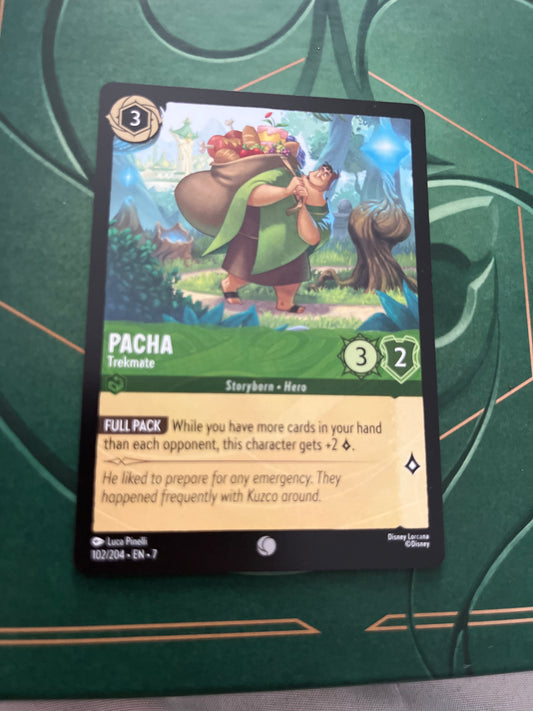 Disney Lorcana Pacha - Trekmate 102/204 S7 NM/LP