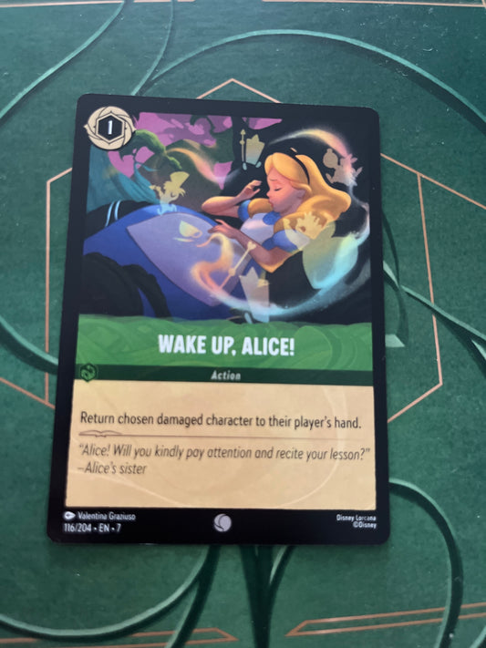 Disney Lorcana - Wake up Alice! 116/204 S7 NM/LP
