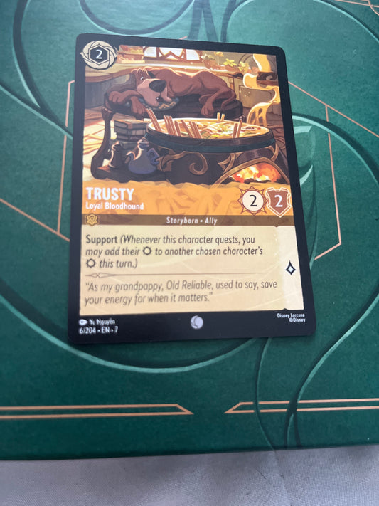 Disney Lorcana Trusty - Loyal Bloodhound 6/204 S7 NM/LP