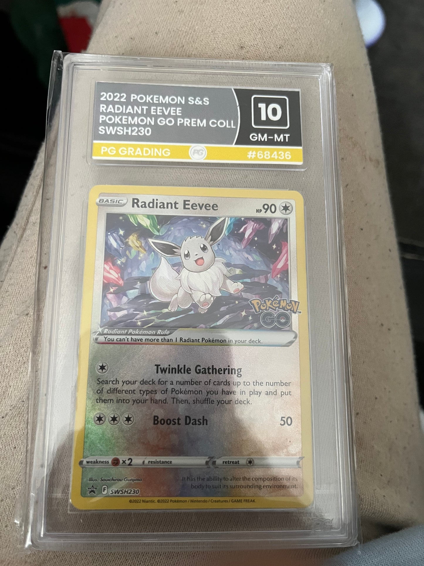 Pokémon GO Radient Eevee PG GRADING 10 GM-MT
